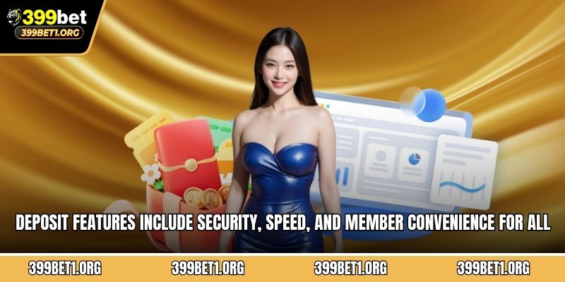 Deposit features include security, speed, and member convenience for all users