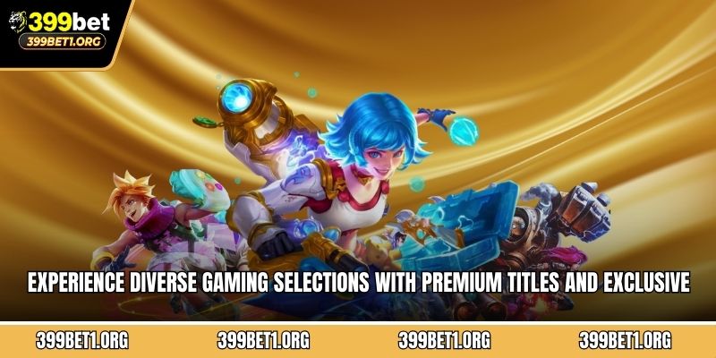 Experience diverse gaming selections with premium titles and exclusive releases