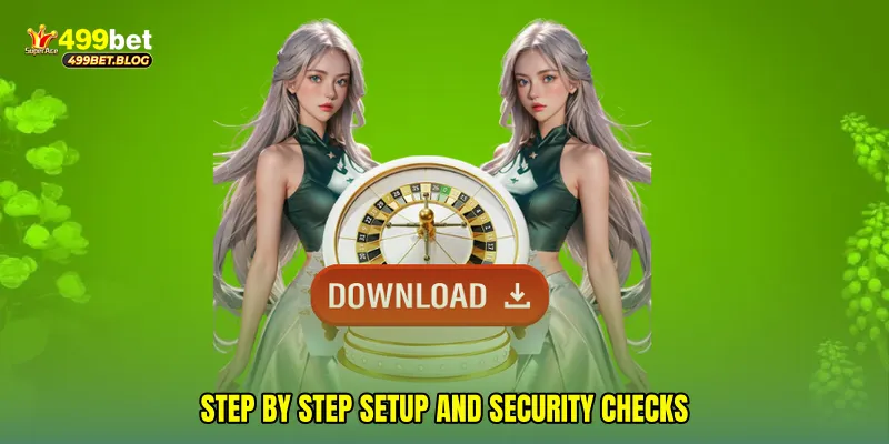 Step by step setup and security checks