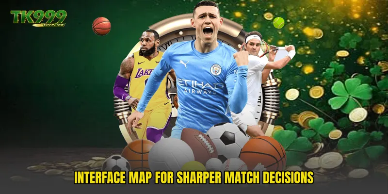 Interface map for sharper match decisions