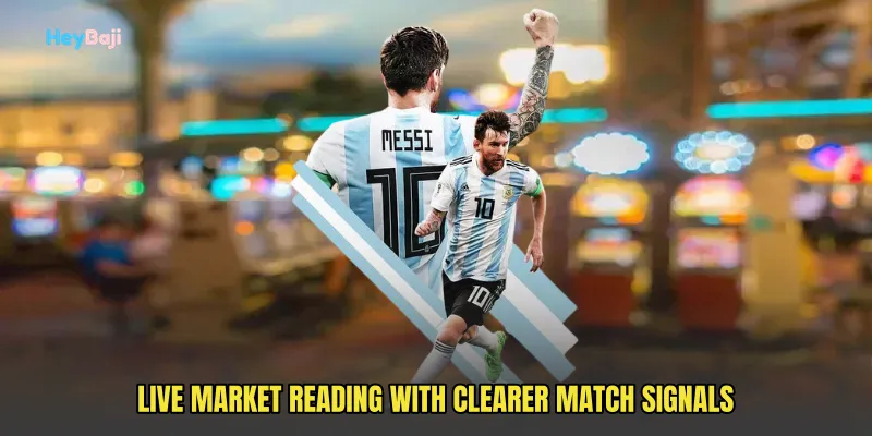 Live market reading with clearer match signals