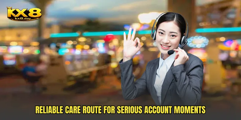Reliable care route for serious account moments