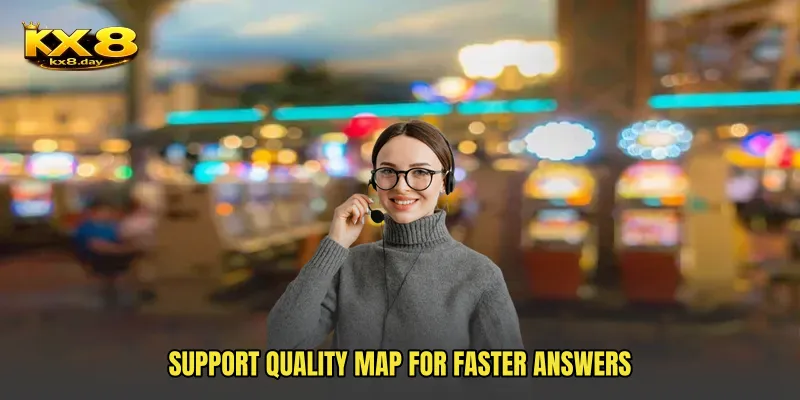 Support quality map for faster answers